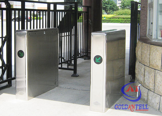 Entrance Exit Outdoor Flap Barrier Gate , Automatic Waterproof Flap Barrier for Exit Attendance