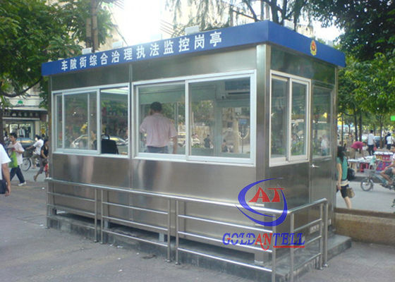 Modern Style Customized High-strength Steel Sentry Box For Top-grade Hotel / Buildings