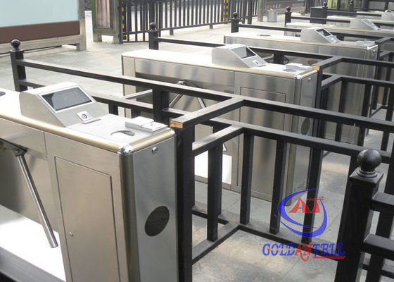 Automatic Tripod Half Height Turnstiles Gate , entrance metro turnstile pedestrian control