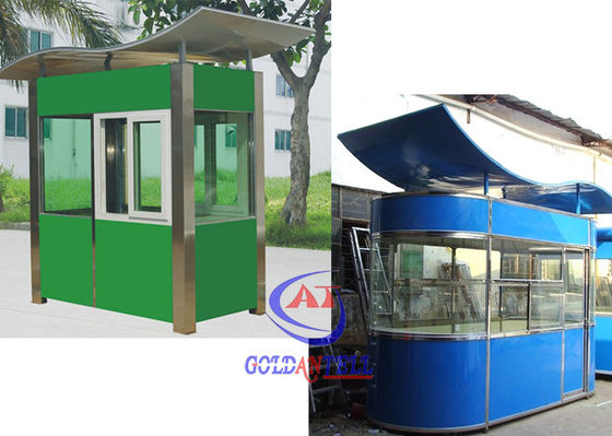 Prefabricated safety Sentry Box House Stainless Steel bright in color