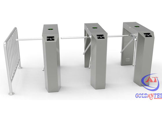 RFID Tripod Turnstile Gate Mechanism , Stainless Steel entrance security systems
