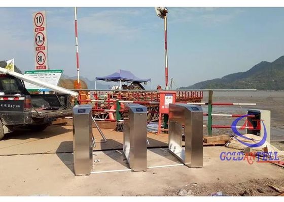 Bi Directional Tripod Turnstile Gate IP54 With RFID Facial Recognition Access Control