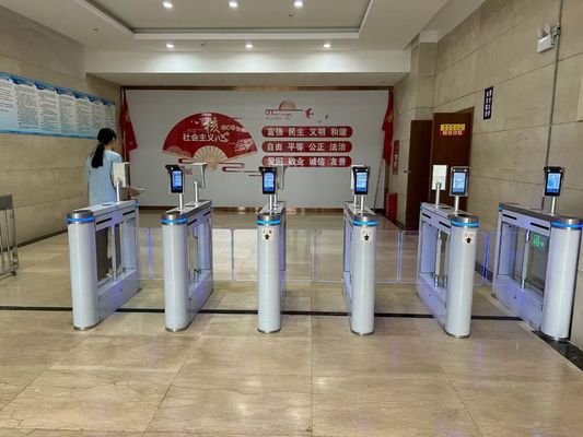 Office Speed Lane Turnstile Card Finger Facial QR Code Time Attendenace Security Control
