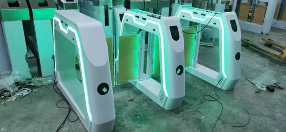 304 Stainless Steel Swing Barrier Gate 120x30x100cm Waterproof Automatic