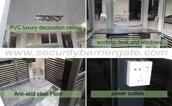 Luxury Portable Security Booth 1500x2400mm Steel Industrial Design