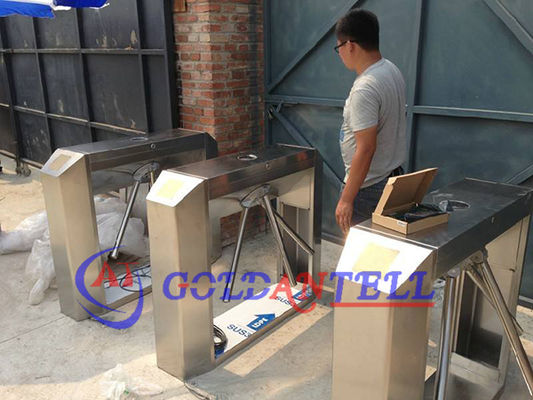 QR Code Card Reader Tripod Turnstile with 0.4s Barrier Open/Close Time and 3 Million Operations Life