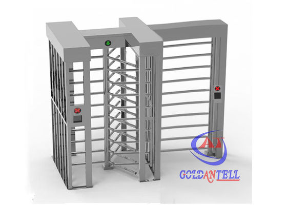 Single Entry Full Height Turnstile Manual Mechanism / Biometric Automatic Electrical