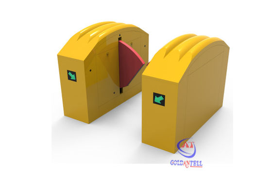 RFID Barcode Facial Recognition Flap Barrier Gate Pedestrian Access Control System