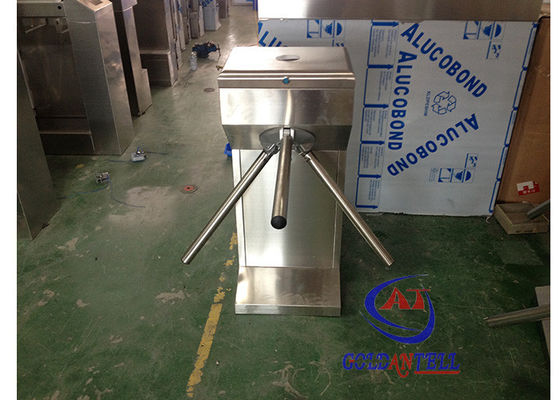 Waist Height Stainless Steel Automatic Tripod Turnstile Gate Counter Function With Reading Card Control
