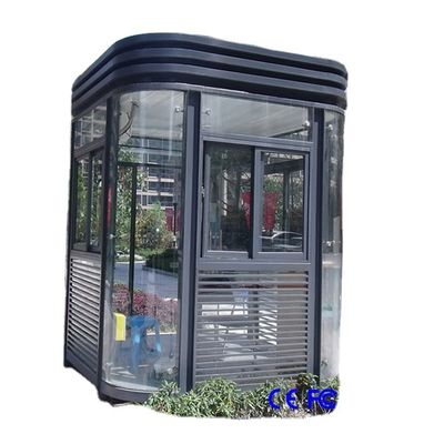 Modern Steel Security Guard House 1800x1800x2500mm Waterproof Customizable