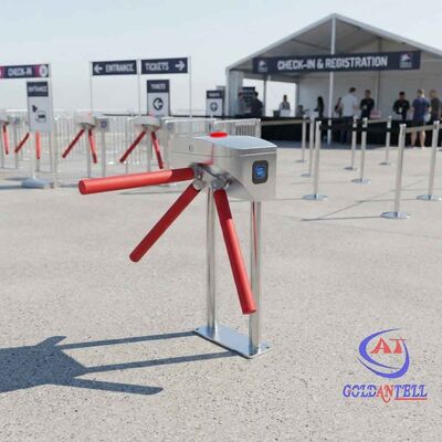 モバイルポータブル三脚台ターンスタイル 設置なし RFID アクセスゲート 予算に適した 臨時イベントやサイト CE