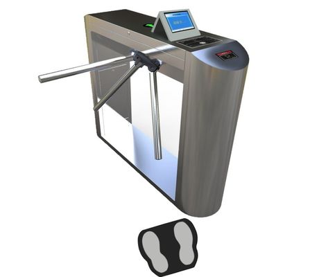 ESD Tripod Turnstile Access Control System With Foot Pedal & 8 Inch Computer ESD Teste Gates