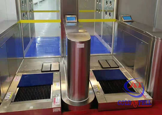 Android ESD Turnstile Gate System 8 Inch Touch Screen Tablet Combo Wrist / Foot Pedal