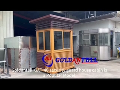 形状の鋼鉄構造 セキュリティ キャビンの サイズと色 温度隔熱 環境に優しい